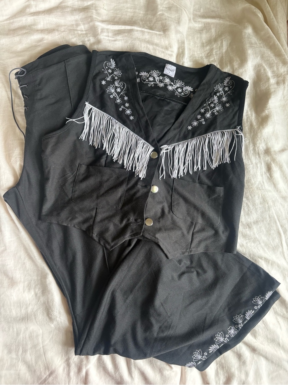 Spirit Halloween Cowgirl Costume Western Fringe Set